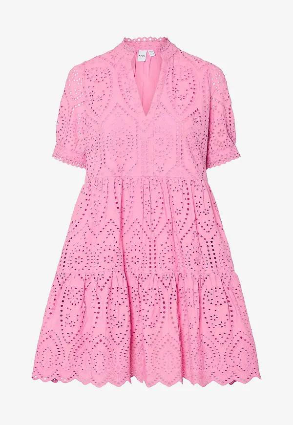 YAS - Klänning yasHoli SS Dress - Rosa