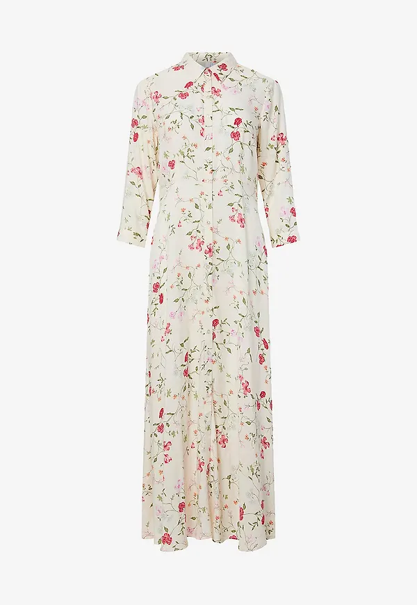 YAS - Maxiklänning yasSavanna Long Shirt Dress S. Noos - Vit – Ellos