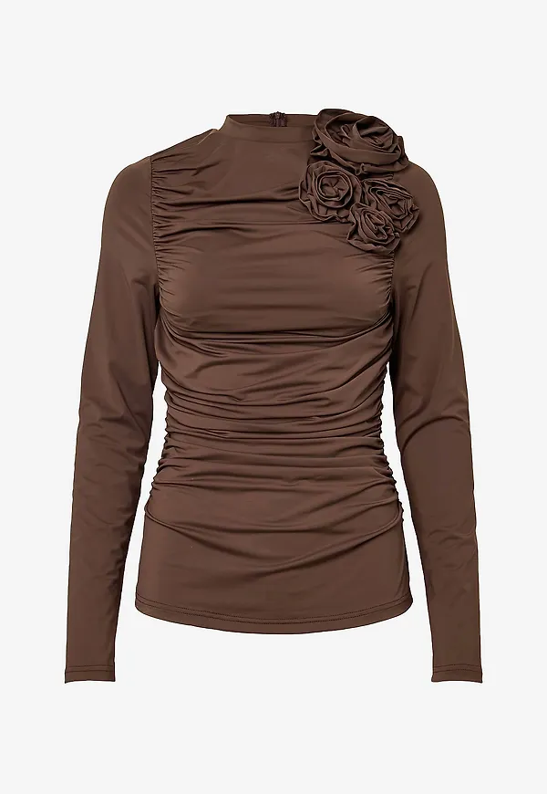 YAS - Topp Yasdona LS Top - D2d - Natur