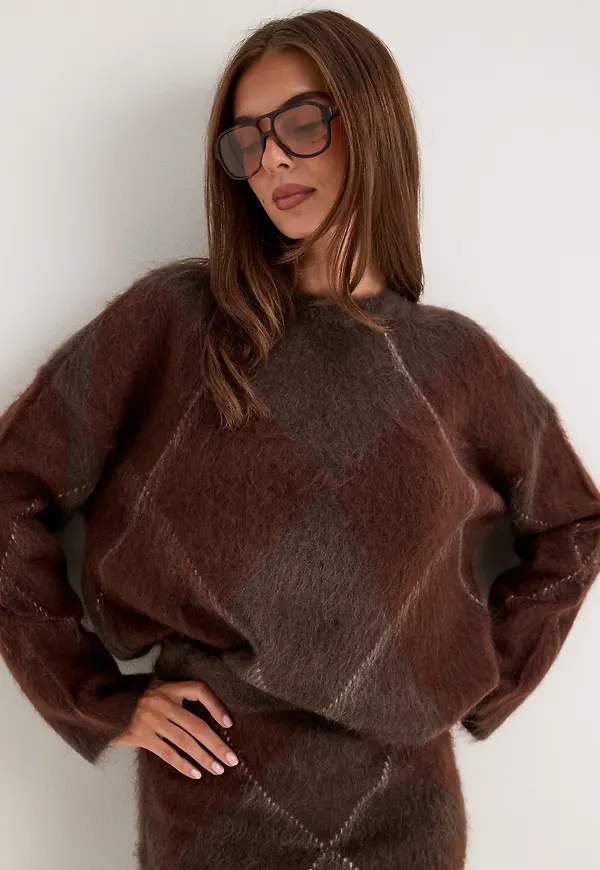 Yasargy Ls Mohair Blend Knit Pullover