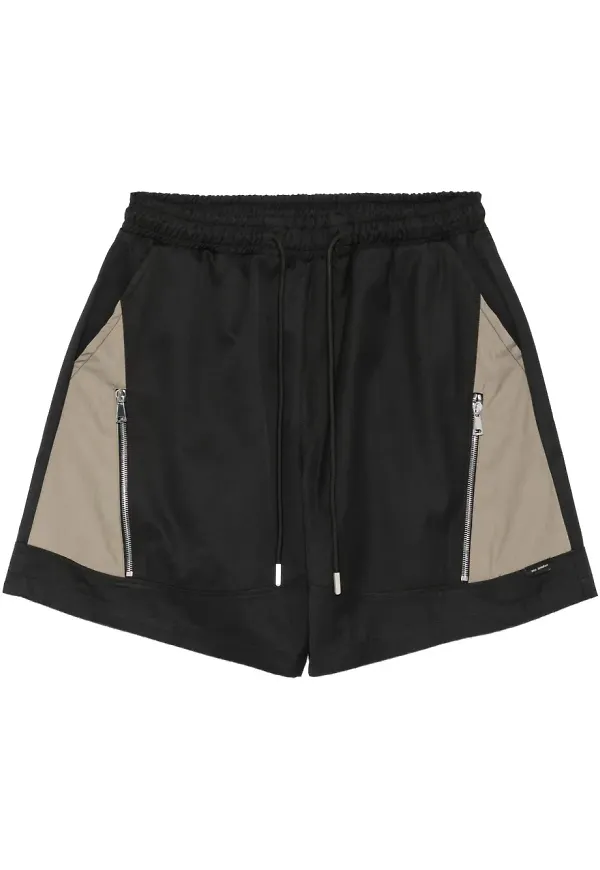 YES LONDON shorts med panel - Svart