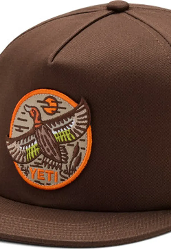 Yeti Built For The Wild Duck Flat Brim Hat Dark Brown
