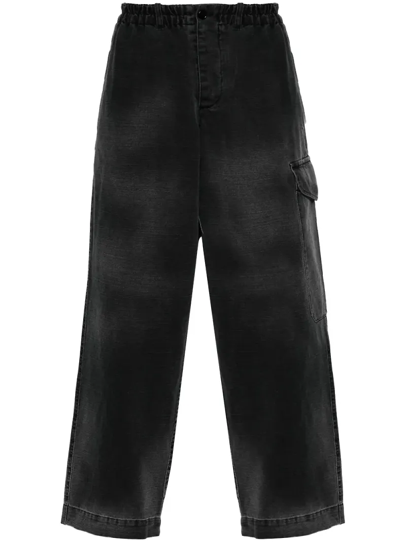 YMC avsmalnande militärjeans - Svart
