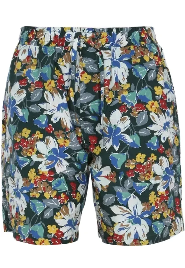 YMC blommiga bermudashorts - Grön