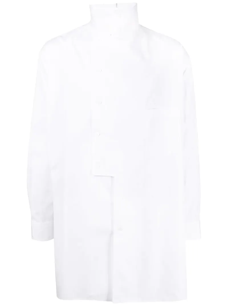 Yohji Yamamoto skjorta i oversize-modell - Vit