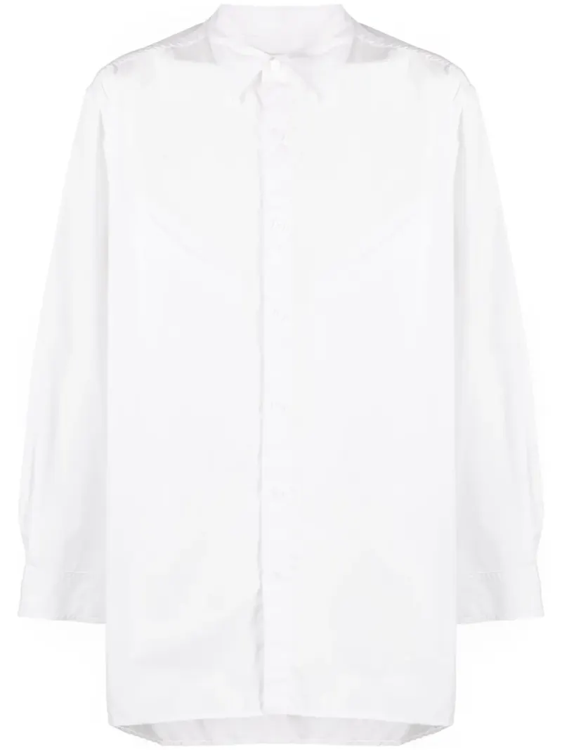 Yohji Yamamoto skjorta med panel - Vit