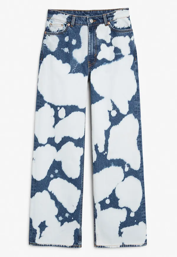 Yoko bleach splattered jeans - Blue