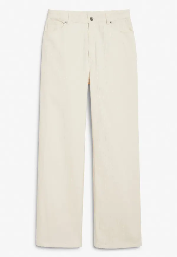Yoko corduroy trousers - White