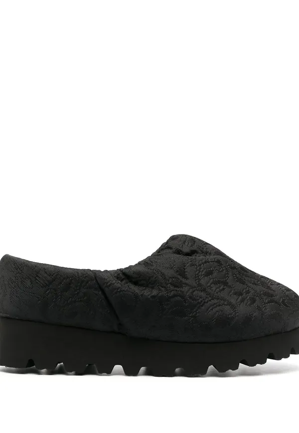 YUME YUME grova loafers i jacquard - Svart