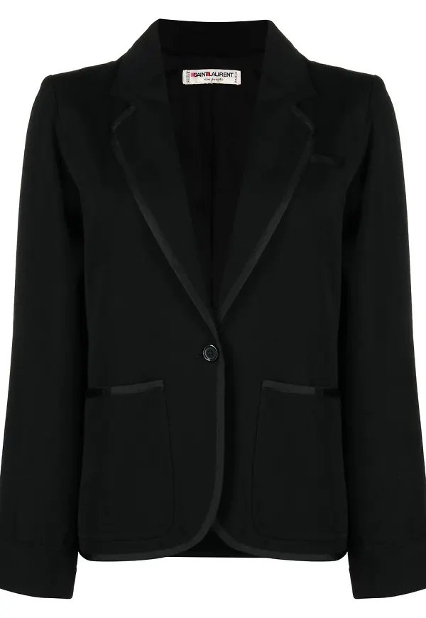 Yves Saint Laurent Pre-Owned blazer från 1970-talet - Svart