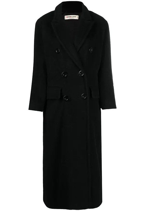 Yves Saint Laurent Pre-Owned dubbelknäppt skepparkavaj - Svart