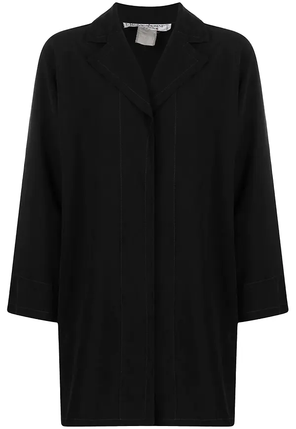 Yves Saint Laurent Pre-Owned jacka med öppen framsida från 1970-talet - Svart