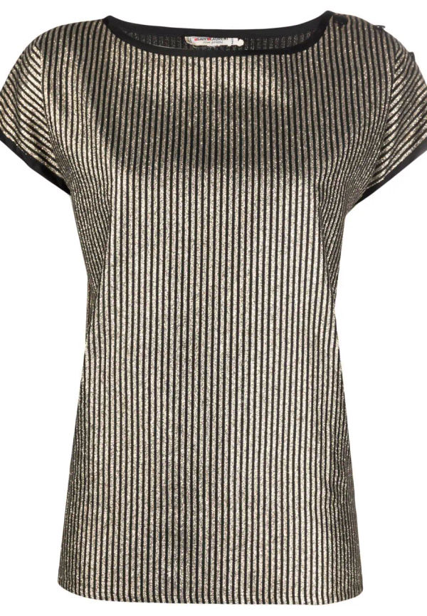 Yves Saint Laurent Pre-Owned randig t-shirt från 1970 - Guldfärgad