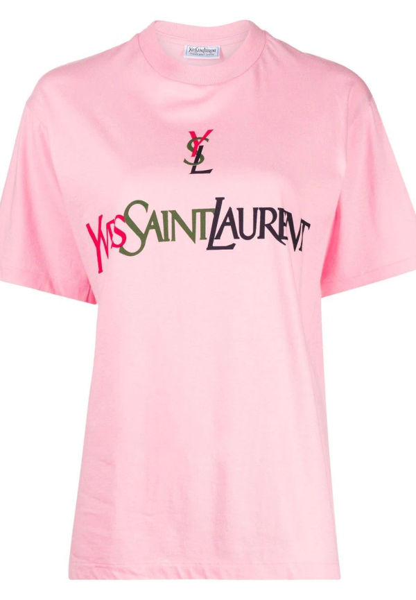 Yves Saint Laurent Pre-Owned t-shirt från 1990-2000-talet - Rosa