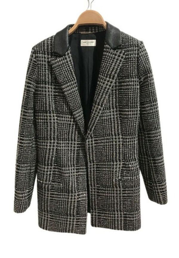Yves Saint Laurent Vintage - Vintage Jackor - Grå - Dam - Storlek: XS