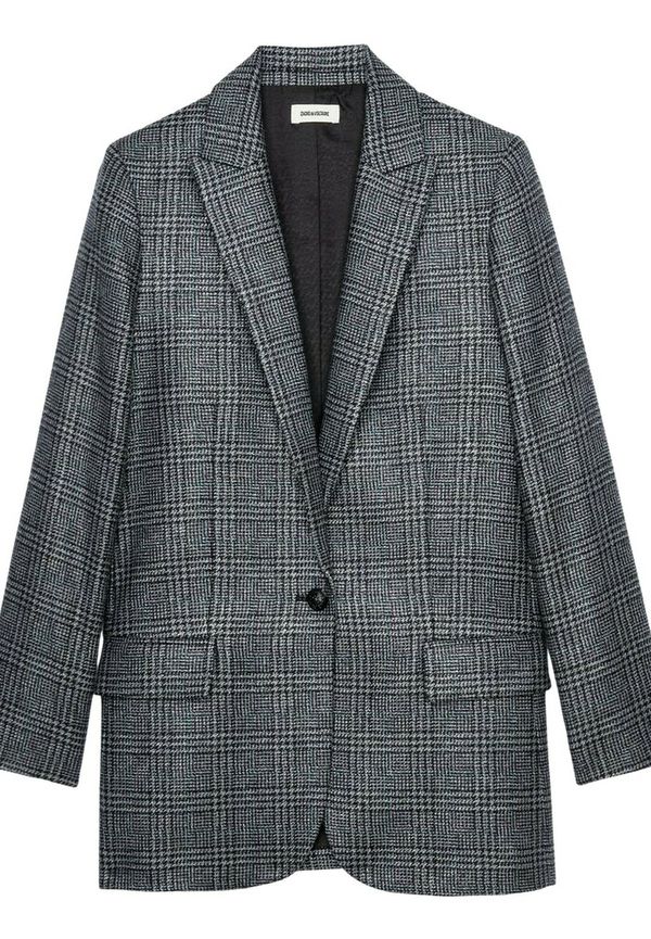 Zadig & Voltaire - Blazer - Grå - Dam - Storlek: M,S,Xs