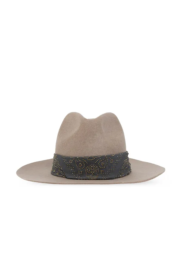 Zadig & Voltaire - Hattar - Beige - Dam - Storlek: M