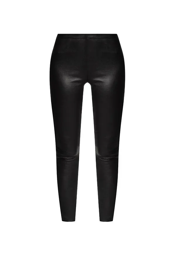 Zadig & Voltaire Leather leggings Svart, Dam