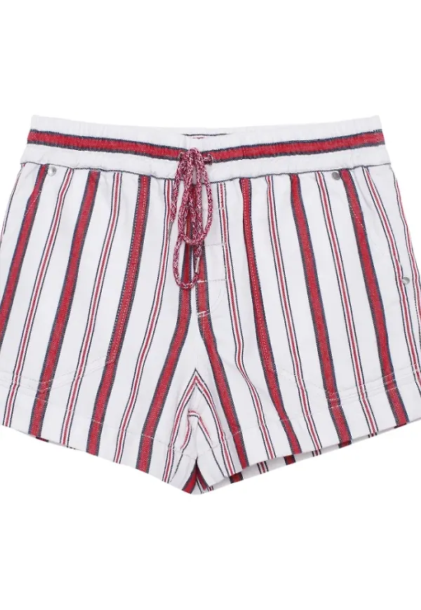 Zadig & Voltaire Randig paro raye shorts Vit, Dam