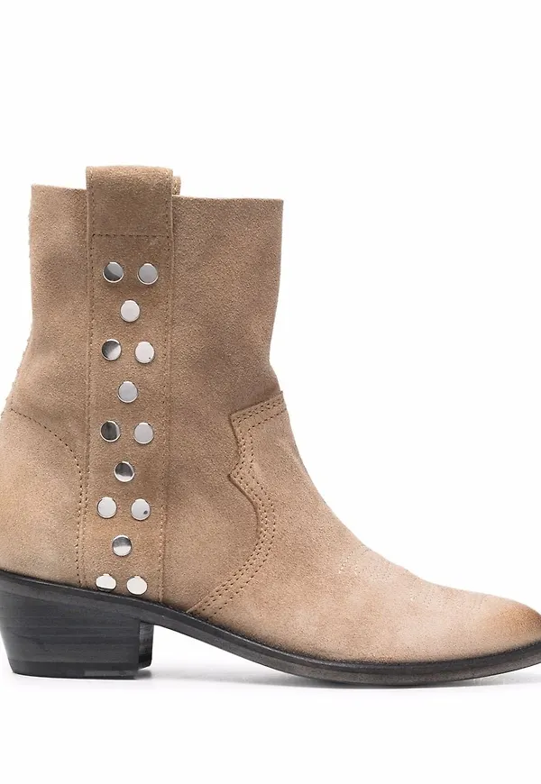 Zadig&Voltaire ankelboots med nitdetalj - Neutral