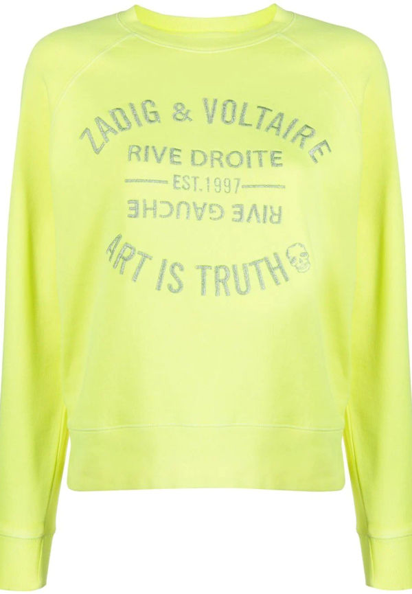 Zadig&Voltaire Art Is Truth embroidered sweatshirt - Grön
