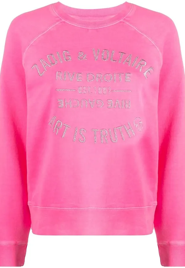 Zadig&Voltaire Art Is Truth embroidered sweatshirt - Rosa