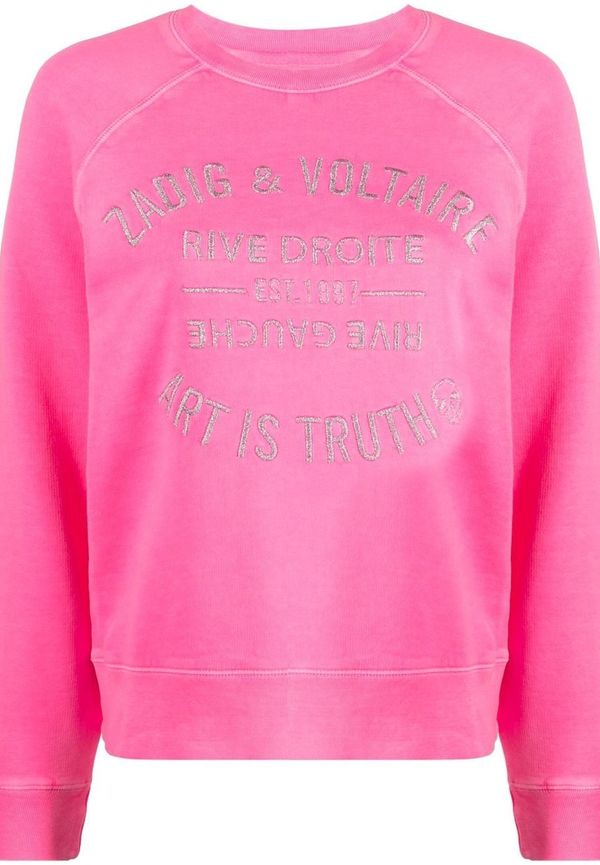 Zadig&Voltaire Art Is Truth embroidered sweatshirt - Rosa
