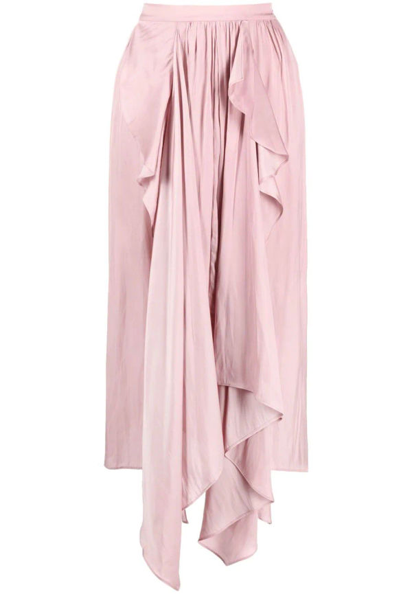 Zadig&Voltaire asymmetrisk draperad kjol - Rosa