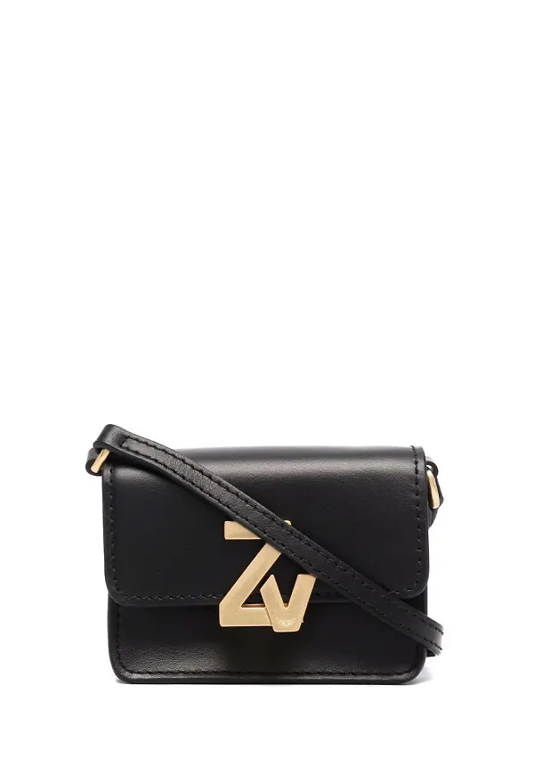 Zadig&Voltaire axelväska med monogram - Svart