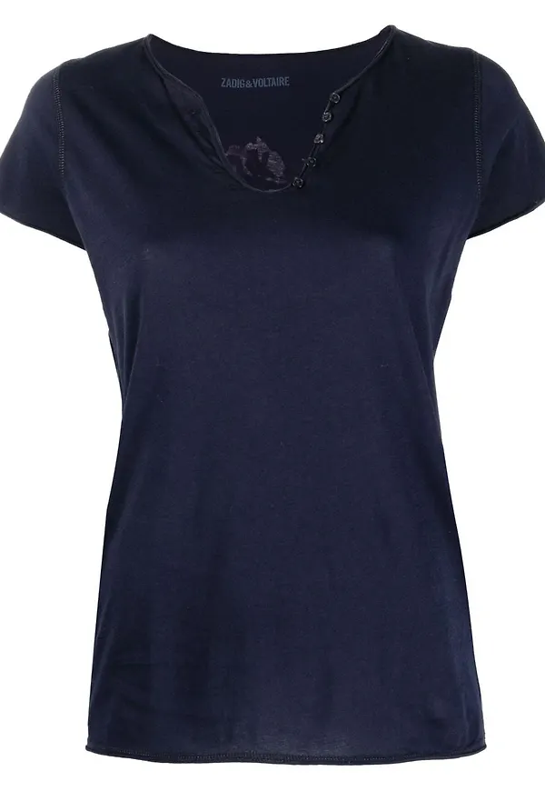 Zadig&Voltaire Blason t-shirt med logotyp - Blå