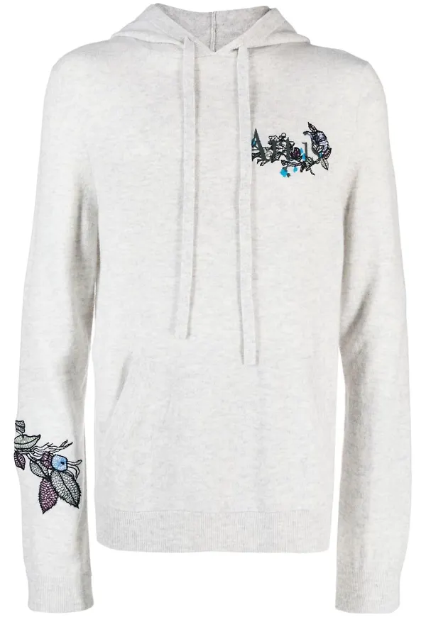 Zadig&Voltaire broderad hoodie - Neutral
