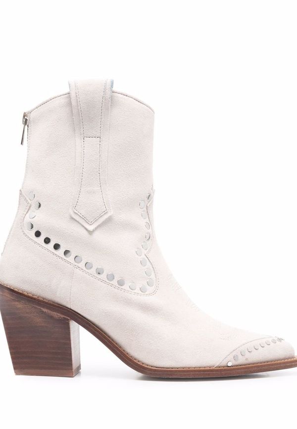 Zadig&Voltaire Cara spetsiga mockastövlar - Neutral