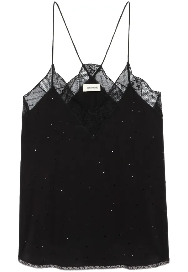Zadig&Voltaire Christy sidentopp - Svart
