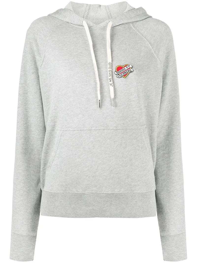 Zadig&Voltaire Clipper Heart hoodie - Grå