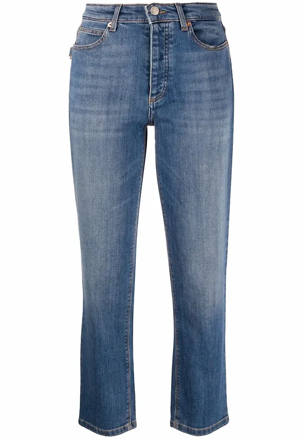 Zadig&Voltaire croppade slim fit-jeans - Blå