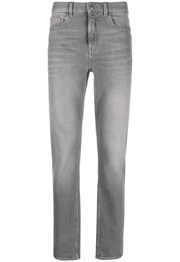 Zadig&Voltaire croppade stentvättade jeans - Grå