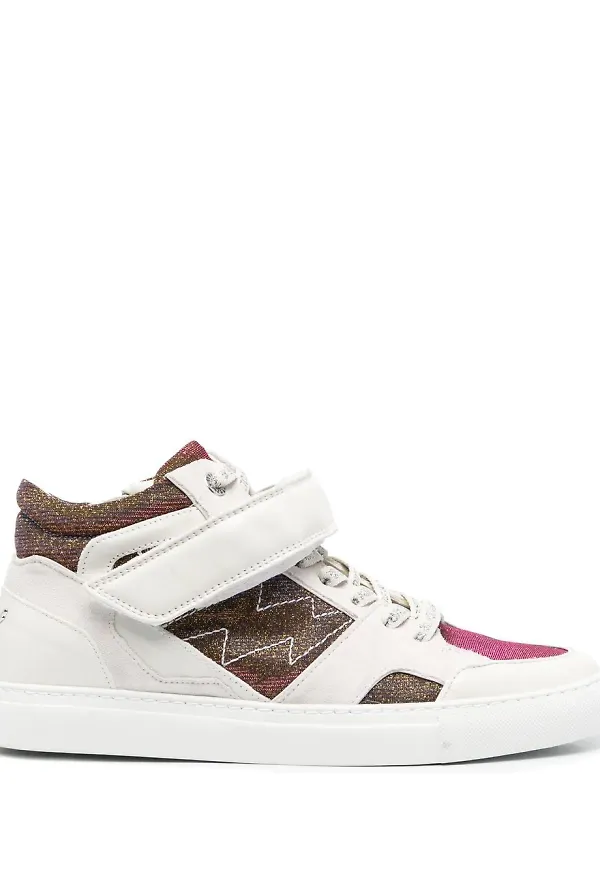 Zadig&Voltaire Flash höga sneakers - Guldfärgad