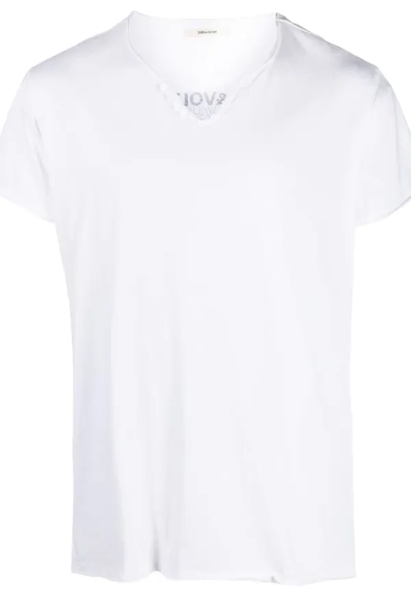 Zadig&Voltaire graphic-print cotton T-shirt - Vit