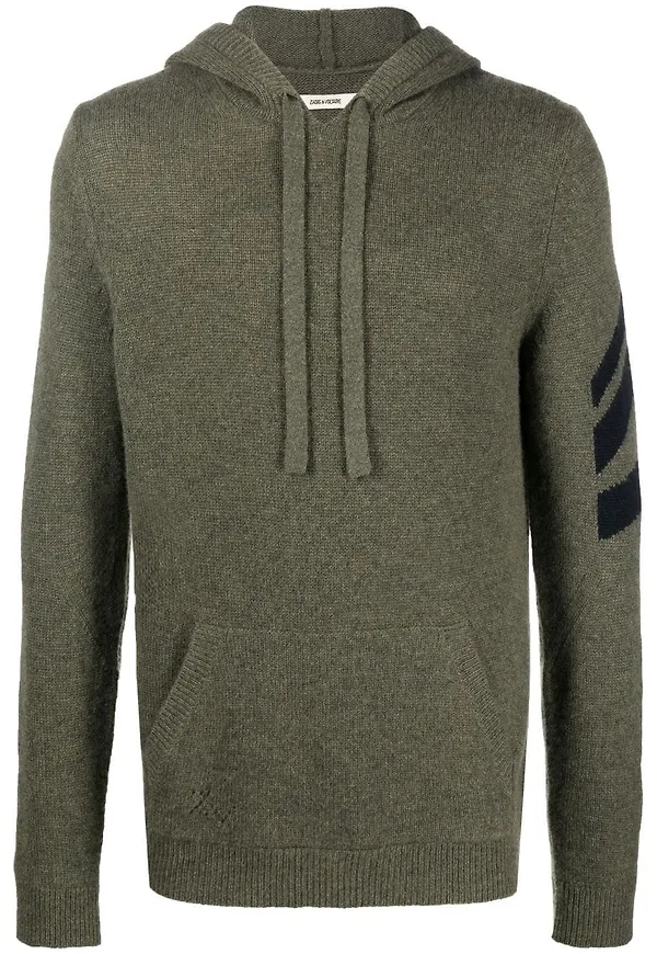 Zadig&Voltaire hoodie i kashmir - Grön