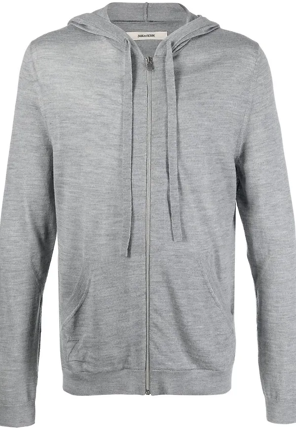 Zadig&Voltaire hoodie med dragsko - Grå