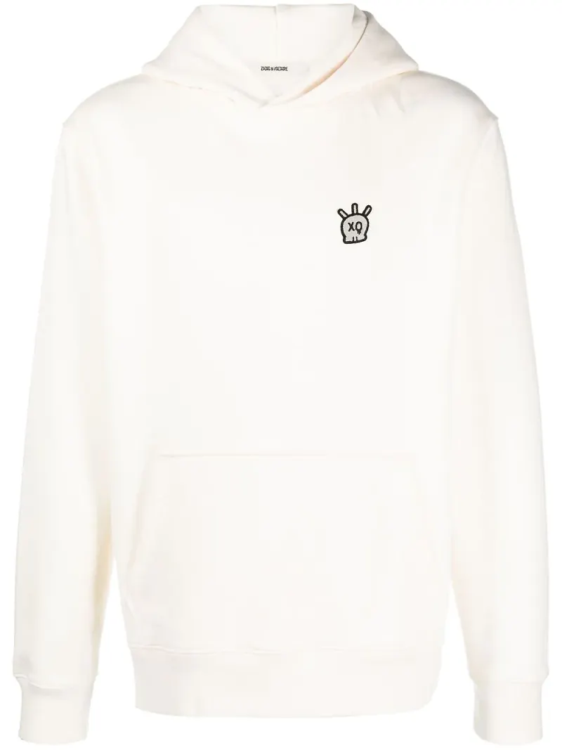 Zadig&Voltaire hoodie med dödskalle - Vit
