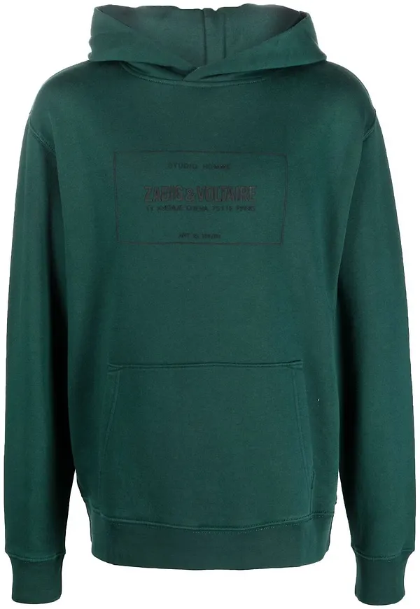 Zadig&Voltaire hoodie med logotyp - Grön