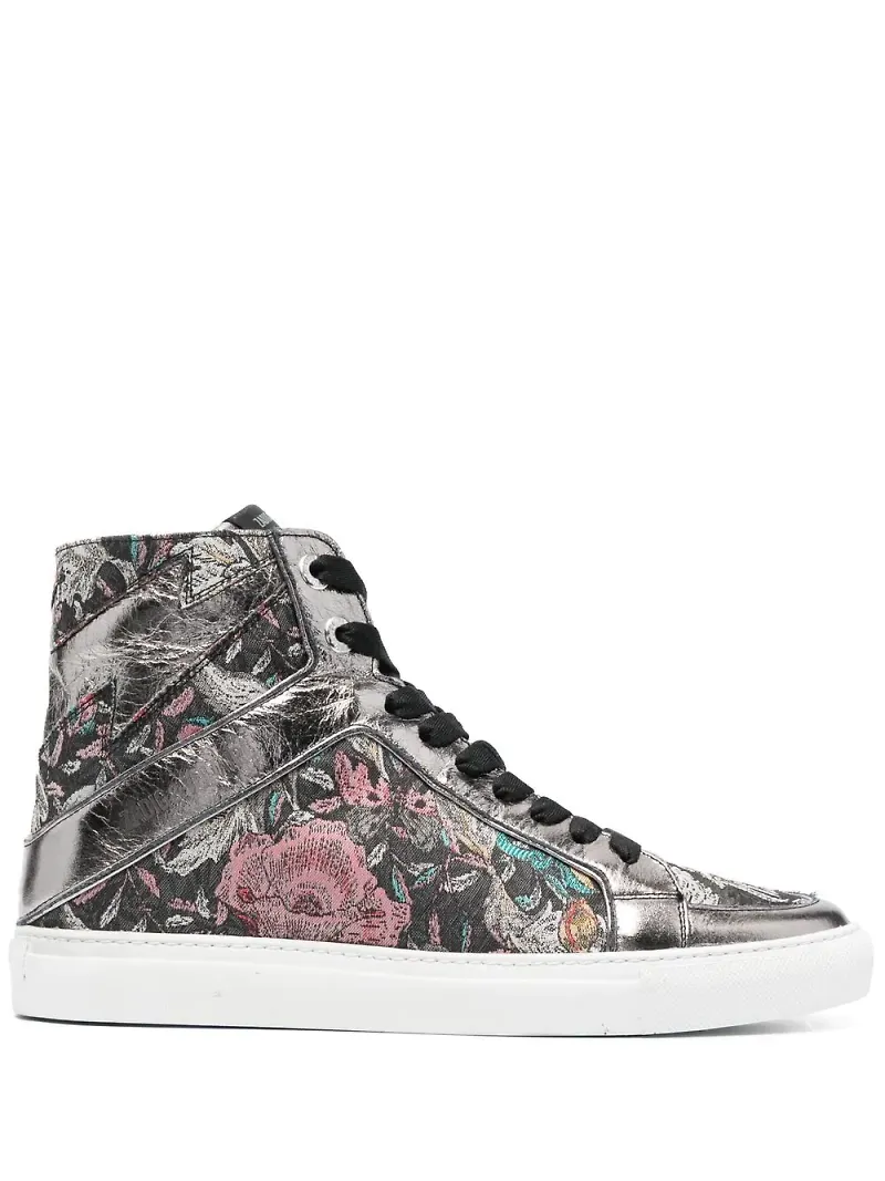 Zadig&Voltaire höga sneakers - Svart
