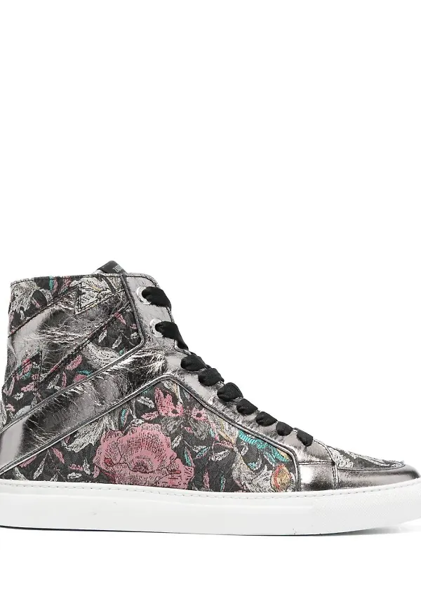Zadig&Voltaire höga sneakers - Svart