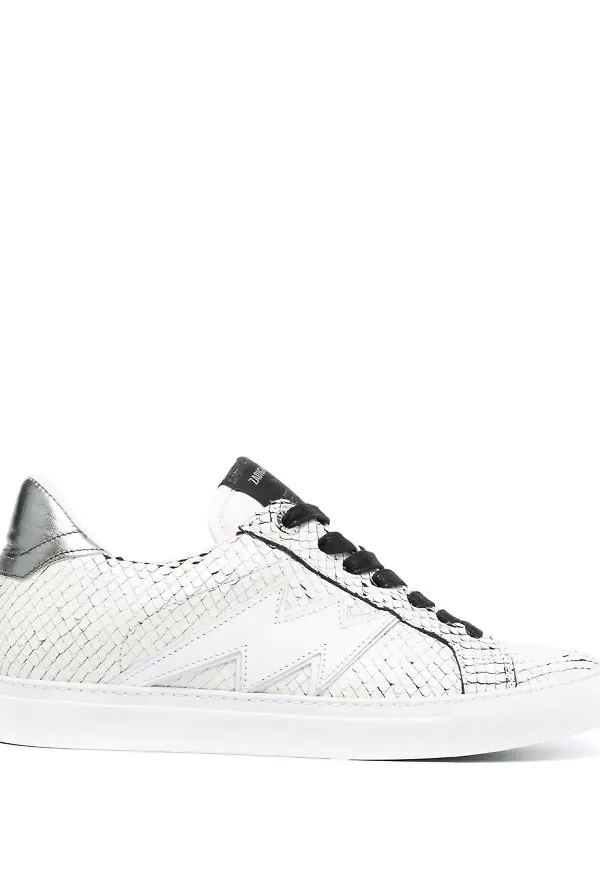 Zadig&Voltaire Keith låga sneakers - Vit