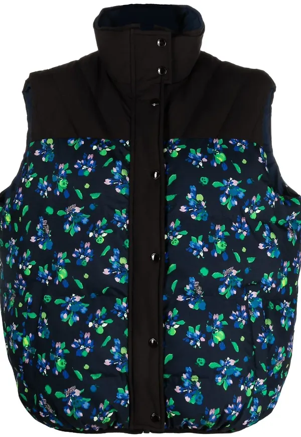 Zadig&Voltaire Kera blommig puffväst - Svart