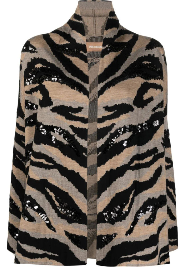 Zadig&Voltaire kofta med paljetter - Brun