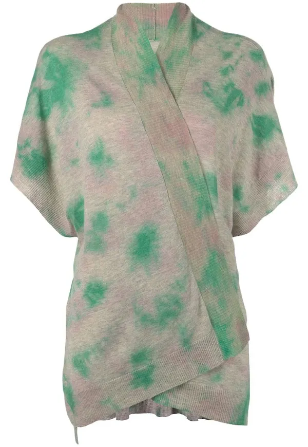 Zadig&Voltaire kortärmad batikmönstrad kofta - Rosa