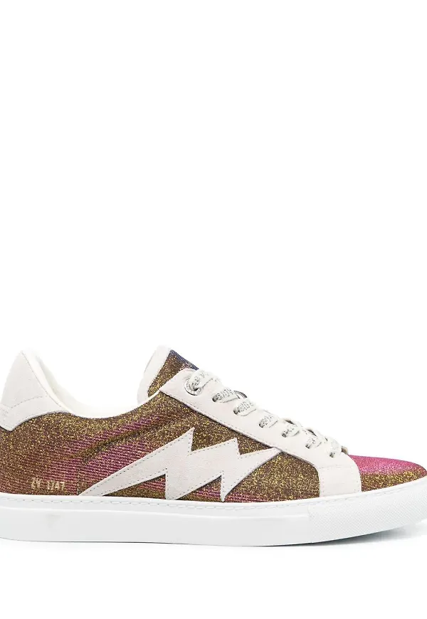 Zadig&Voltaire La Flash sneakers - Guldfärgad