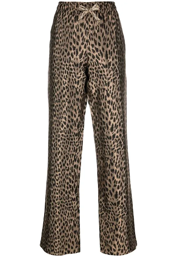 Zadig&Voltaire leopardmönstrade byxor - Brun